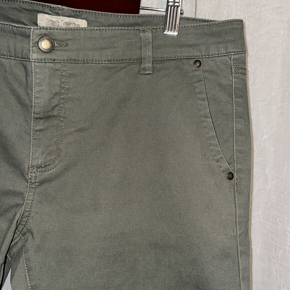 Just Jeans 12 Camo Army Green Cotton Shorts - Picture 5 of 11